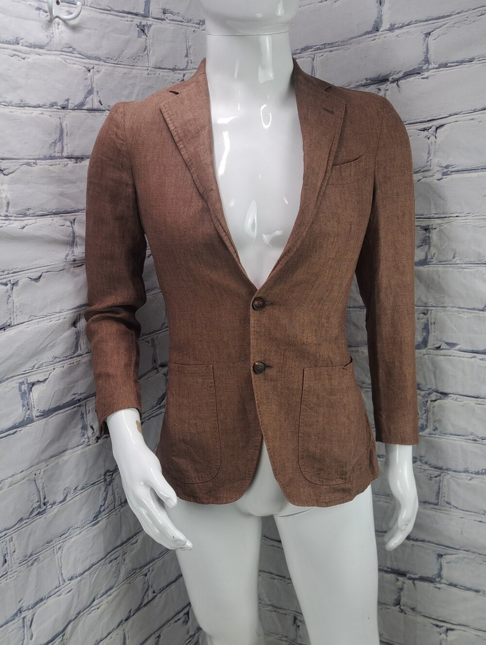 Spier & Mackay Men's Blazer Sport Coat Slim Jacket Linen Half Lined XXS 34R